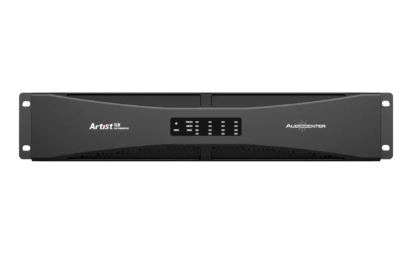 "AudioCenter T4.8V professional high-power amplifier, providing efficient and reliable performance for large-scale sound reinforcement systems."