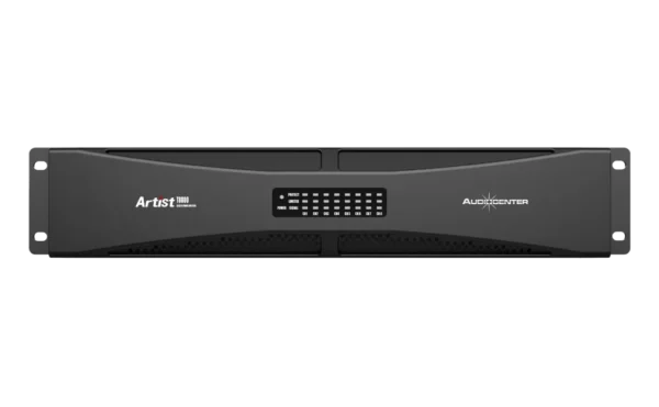 "AudioCenter T8800 professional high-power amplifier, delivering superior efficiency and reliability for large-scale sound reinforcement systems."