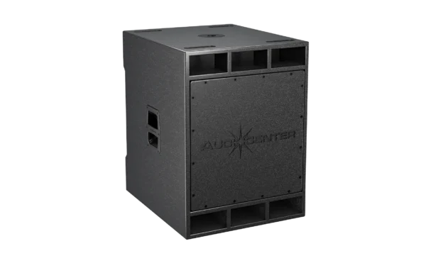 "Audiocenter SA3118 – High-power 18-inch active subwoofer with deep, punchy bass, built-in DSP, and rugged design for professional sound reinforcement."