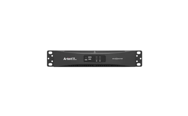 "AudioCenter T2.4V professional power amplifier, delivering high-efficiency performance and reliability for professional audio systems."